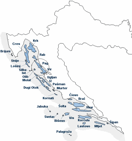 otoci hrvatska karta Otoci U Vlasnistvu Bogatih ~ Inspirirajući Dizajn Kuće i Način života otoci hrvatska karta